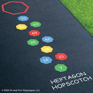 Heptagon Skip Count Geometry Hopscotch