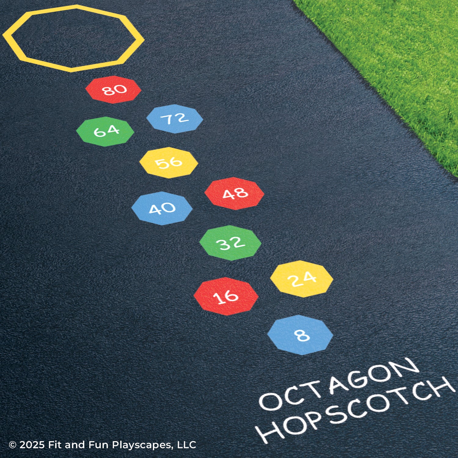 Octagon Skip Count Geometry Hopscotch