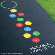 Nonagon Skip Count Geometry Hopscotch