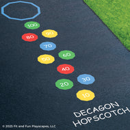 Decagon Skip Count Geometry Hopscotch