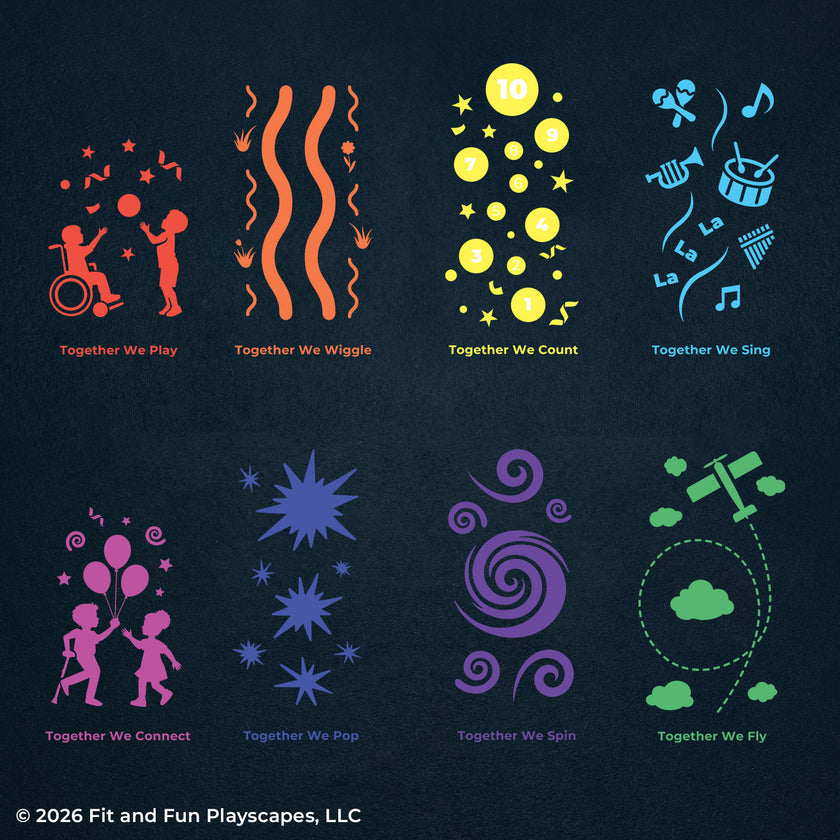 Inclusive Playground Stencil Package | Together We™ Collection