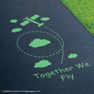 Together We™ Fly Inclusive Play Reusable Playground Stencil