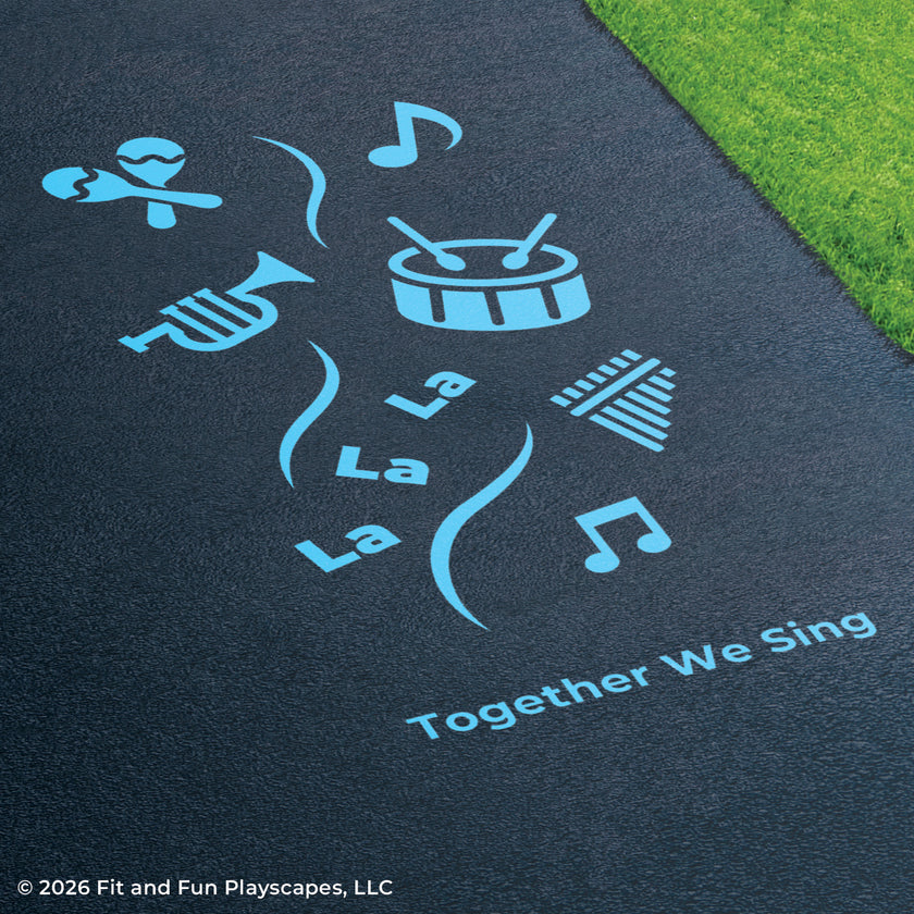 Together We™ Sing Inclusive Play Reusable Playground Stencil