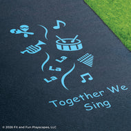 Together We™ Sing Inclusive Play Reusable Playground Stencil
