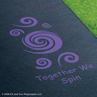 Together We™ Spin Inclusive Play Reusable Playground Stencil