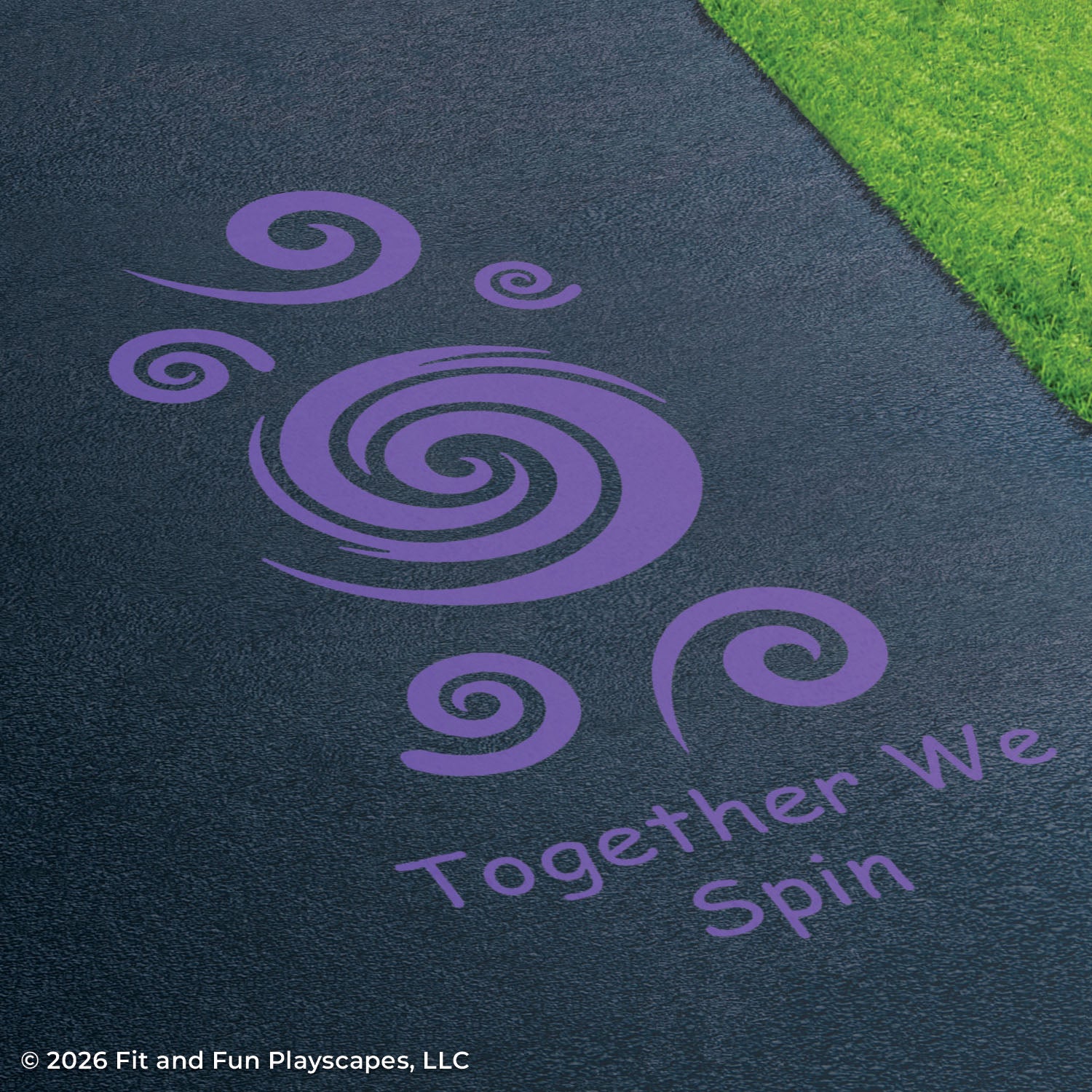 Together We™ Spin Inclusive Play Reusable Playground Stencil