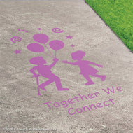 Together We™ Connect Inclusive Play Reusable Playground Stencil