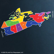 Canada Map Reusable Playground Stencil - Compact