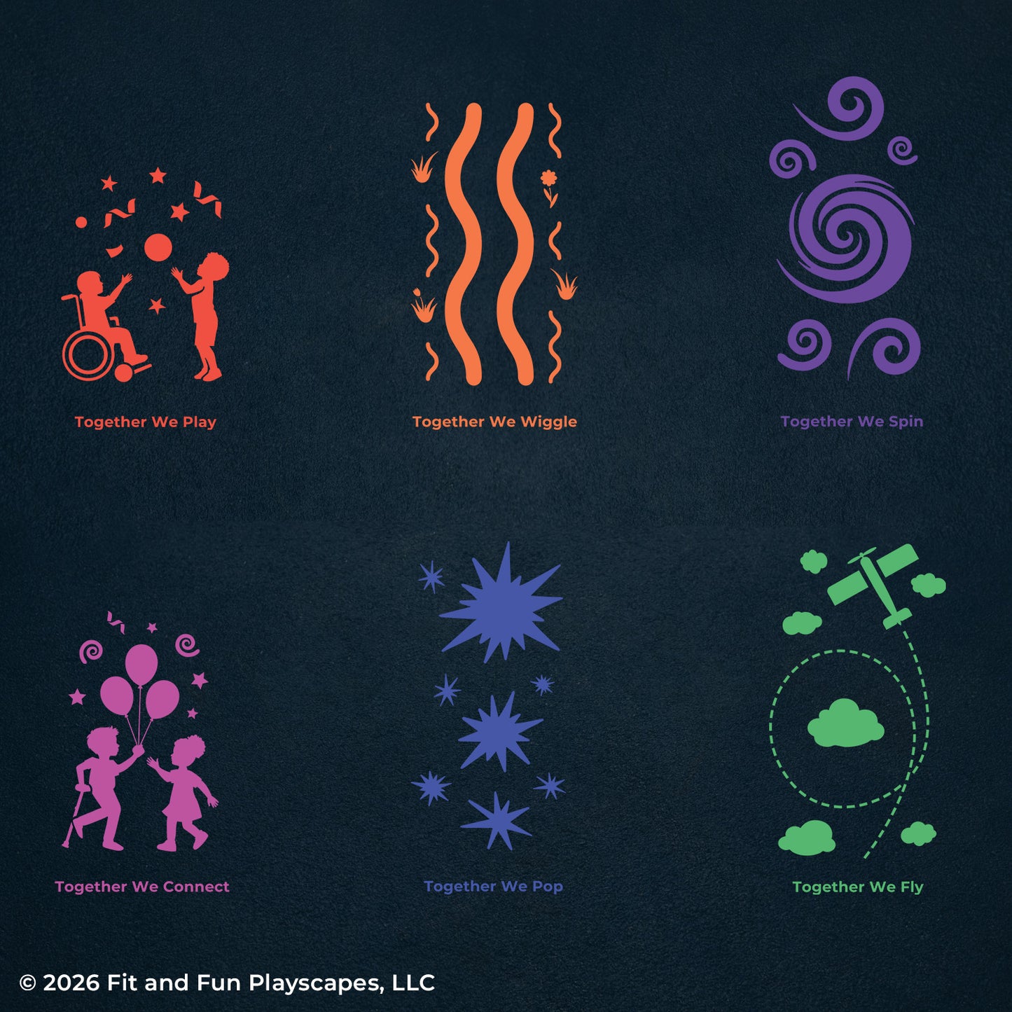 Inclusive Playground Stencil Package | Together We™ Collection