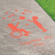 Together We™ Play Inclusive Play Reusable Playground Stencil