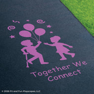 Together We™ Connect Inclusive Play Reusable Playground Stencil