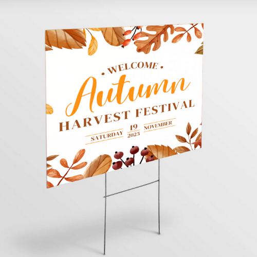 Custom Yard Signs with Stakes