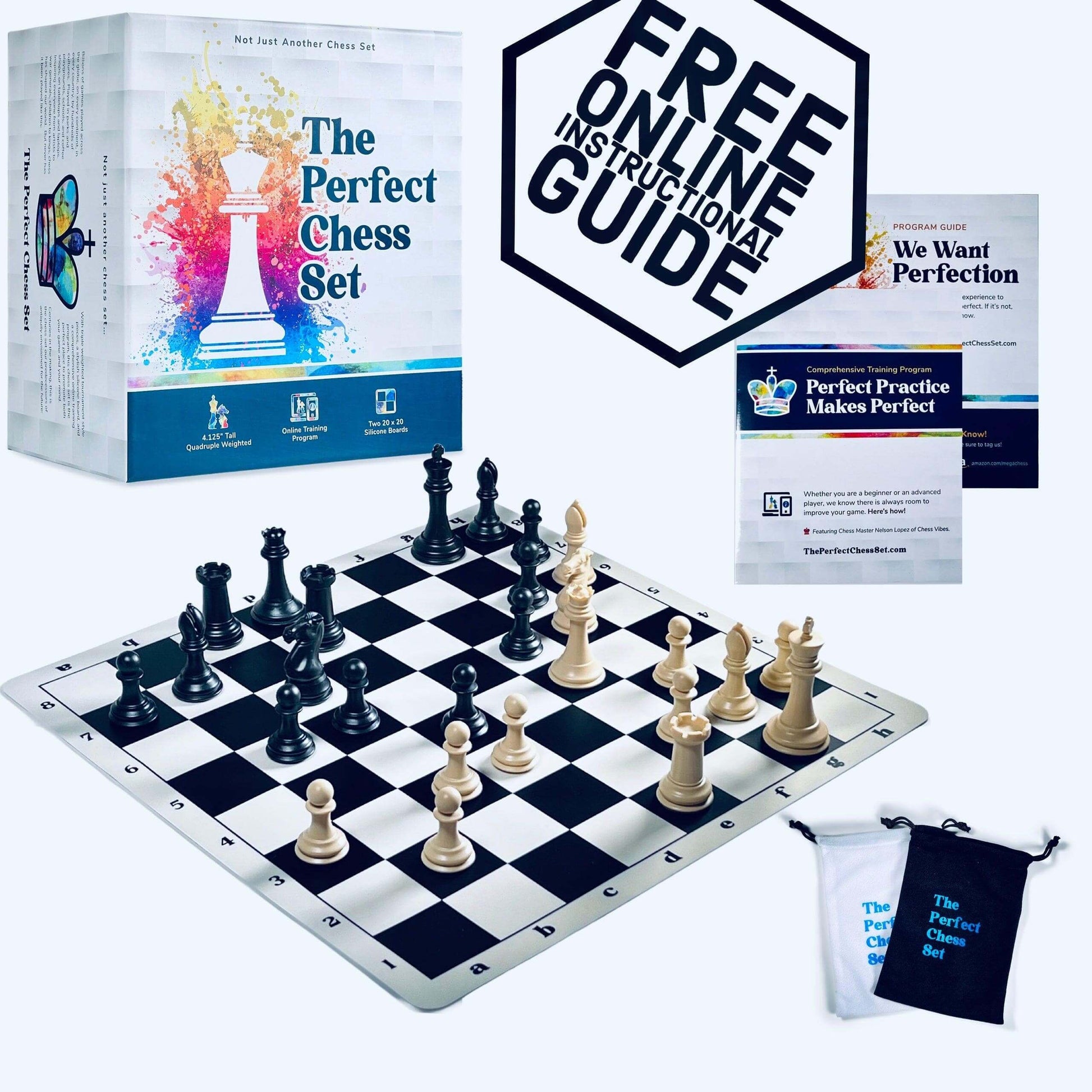 Staunton Quadruple Weighted Chess Set