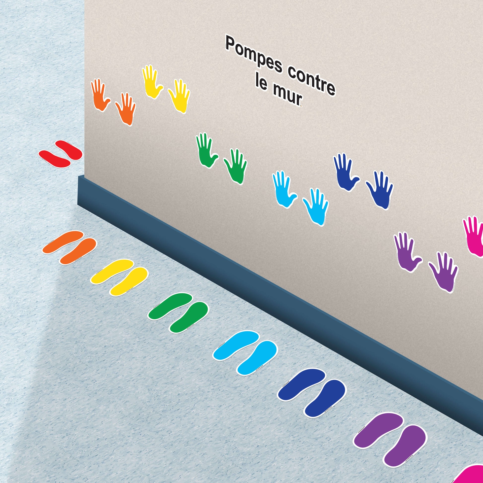 French Wall Push-Up Super Stickers®
