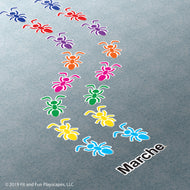 French March Ants Super Stickers®