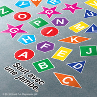 French Hop Letters and Shapes® Super Stickers®