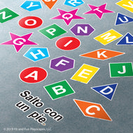 Spanish Hop Letters and Shapes® Super Stickers®