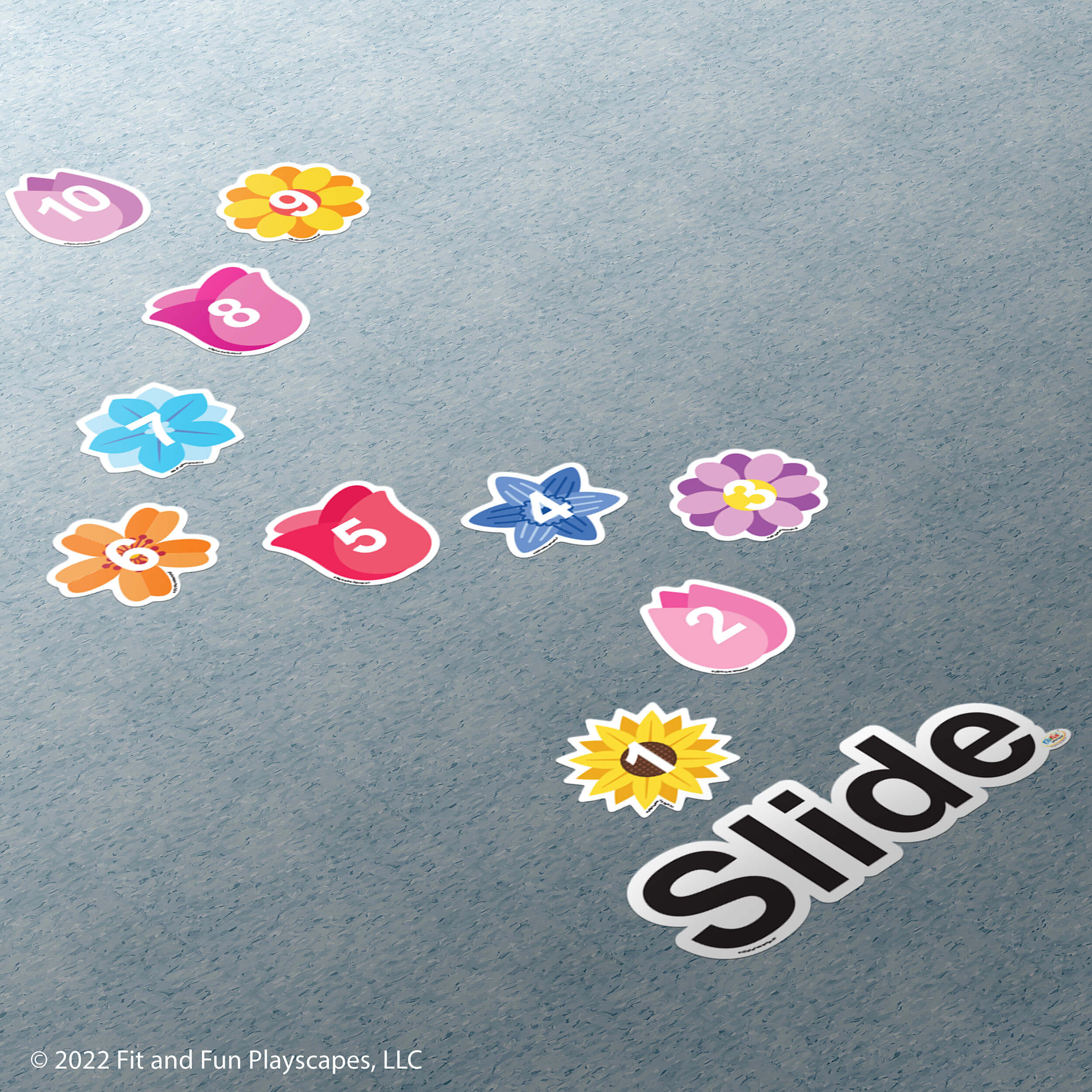 Sticker Super Slider Flower Slide SUPER STICKERS® – Fit and Fun Playscapes LLC