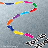 Toe-to-Heel Footprints SUPER STICKERS®