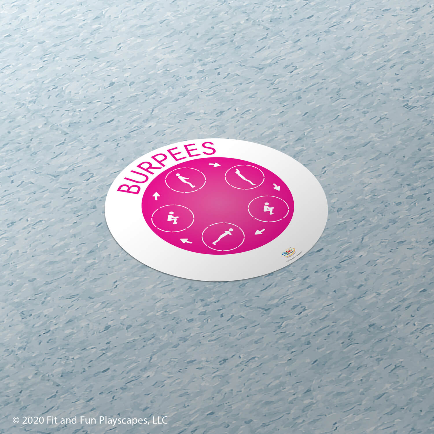 Burpees Exercise Sticker Burpees SUPER STICKERS® – Fit and Fun Playscapes LLC