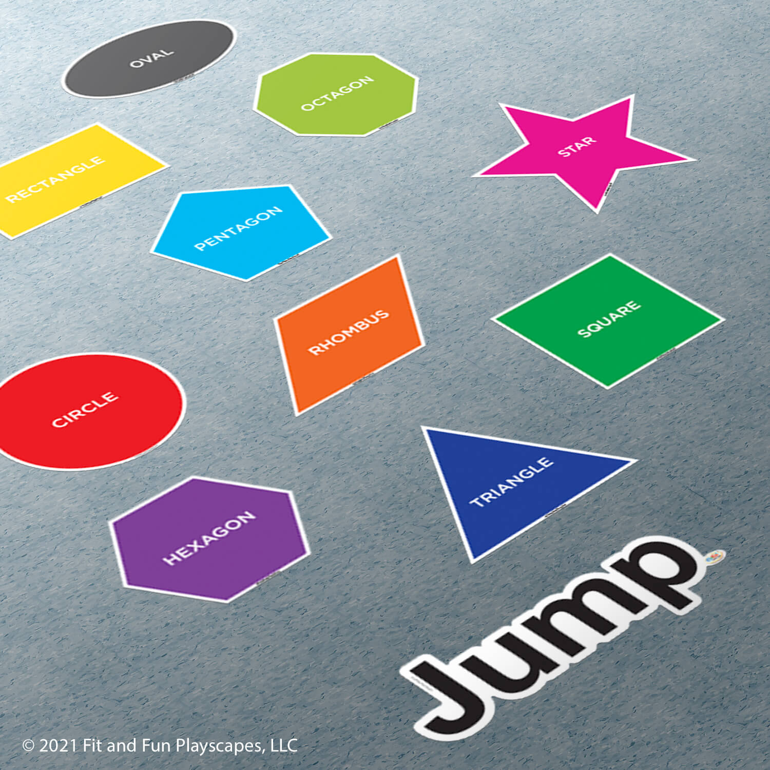 Jump Shape Names Super Stickers – Fit and Fun Playscapes LLC
