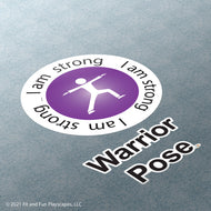 Warrior Pose SUPER STICKERS®