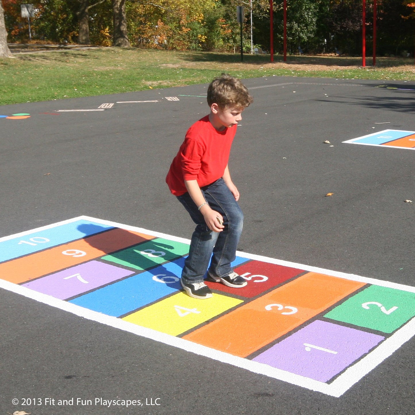 Modern Hopscotch Reusable Stencil