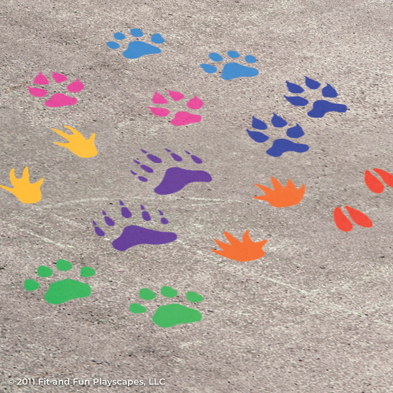 Pre-K Power Up Reusable Playground Stencil Package