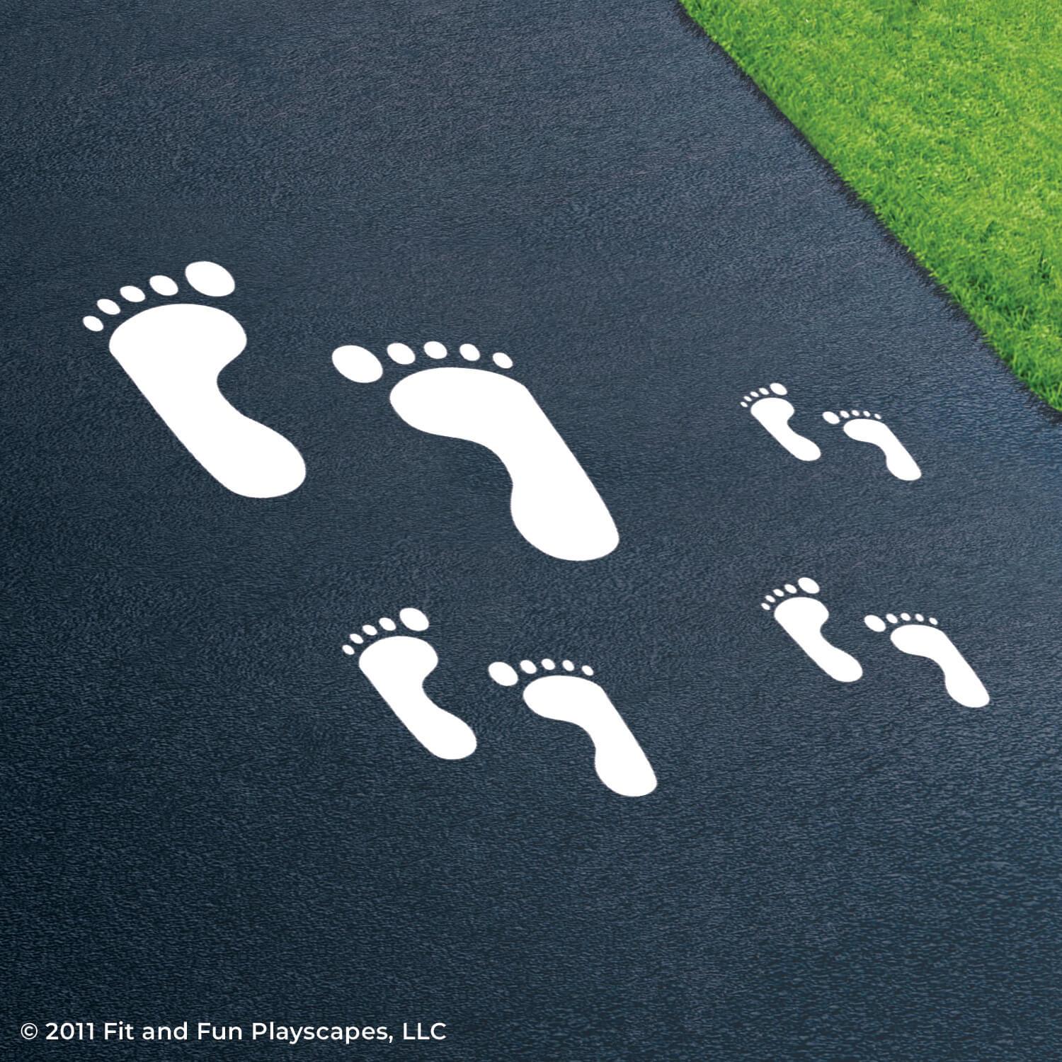 Footprints Reusable Stencil