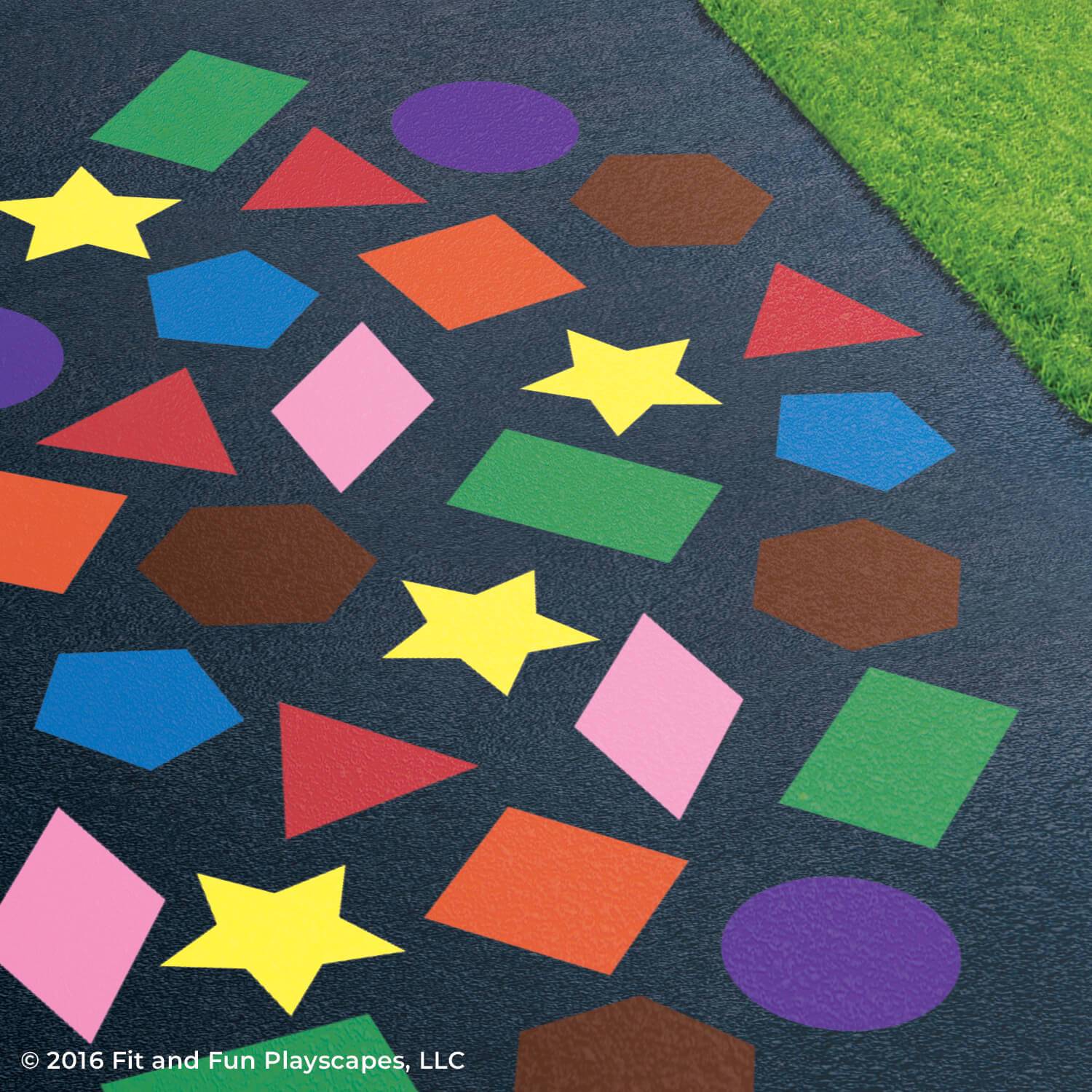 Pre-K Power Up Reusable Playground Stencil Package