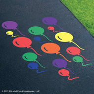 Bouncin’ Balloons Reusable Playground Stencil