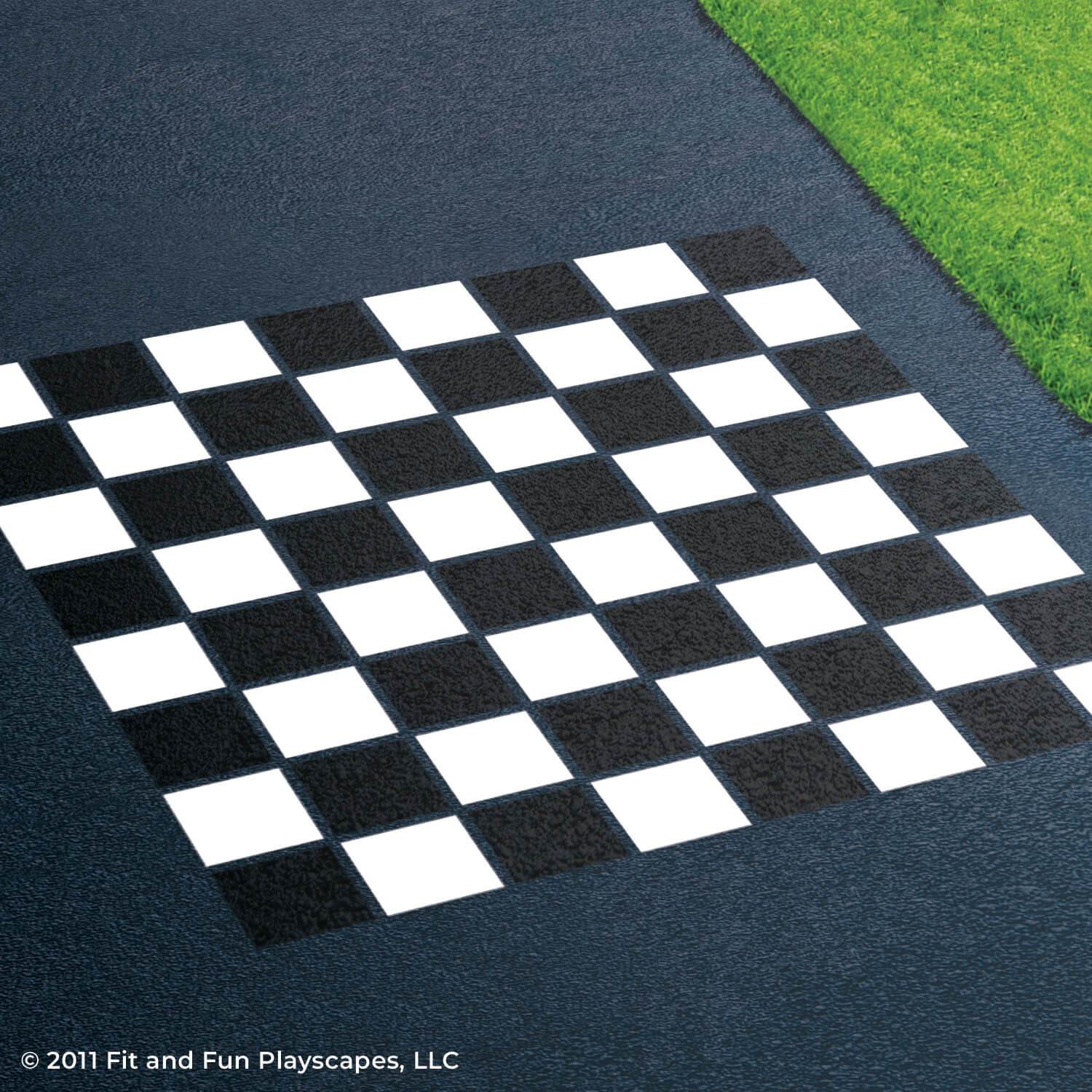 Chess and Checkerboard (Large) Reusable Playground Stencil