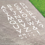 Uppercase Letter Reusable Playground Stencil