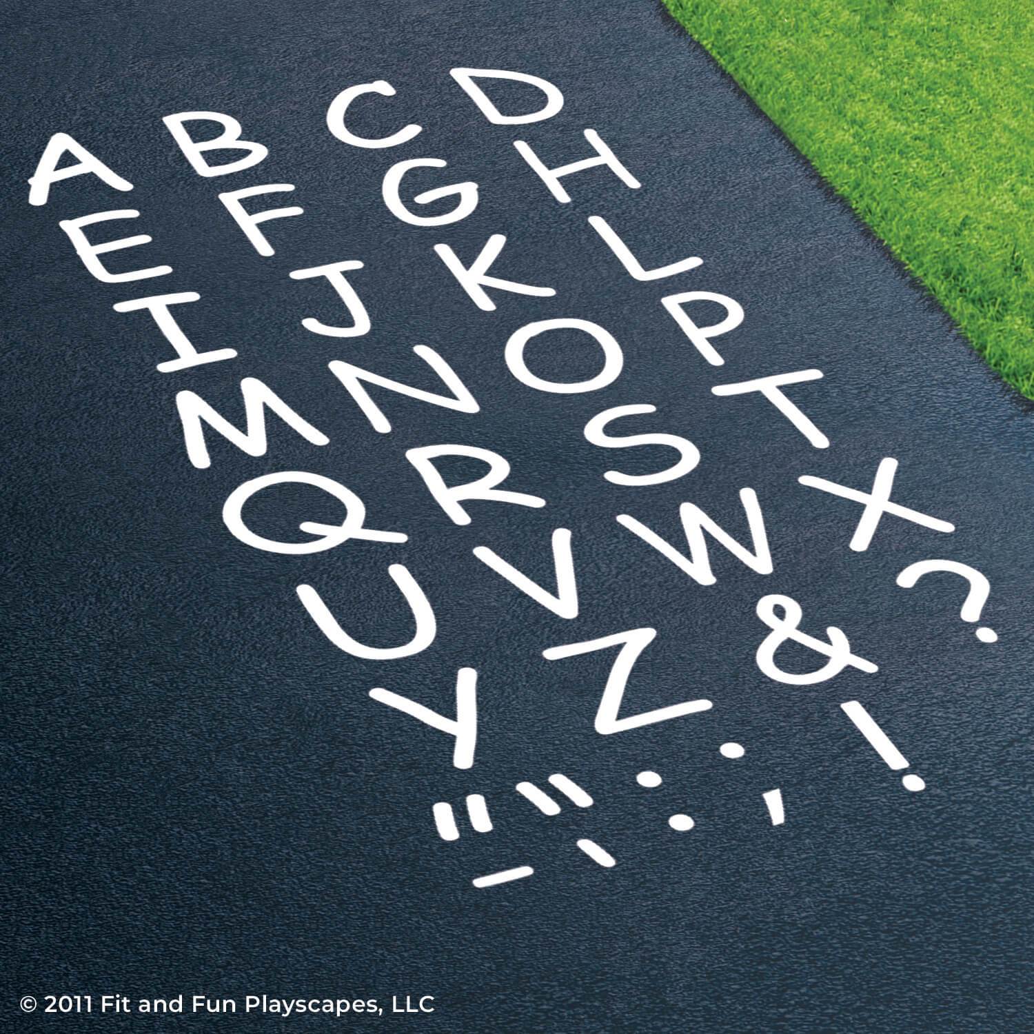 Pre-K Power Up Reusable Playground Stencil Package