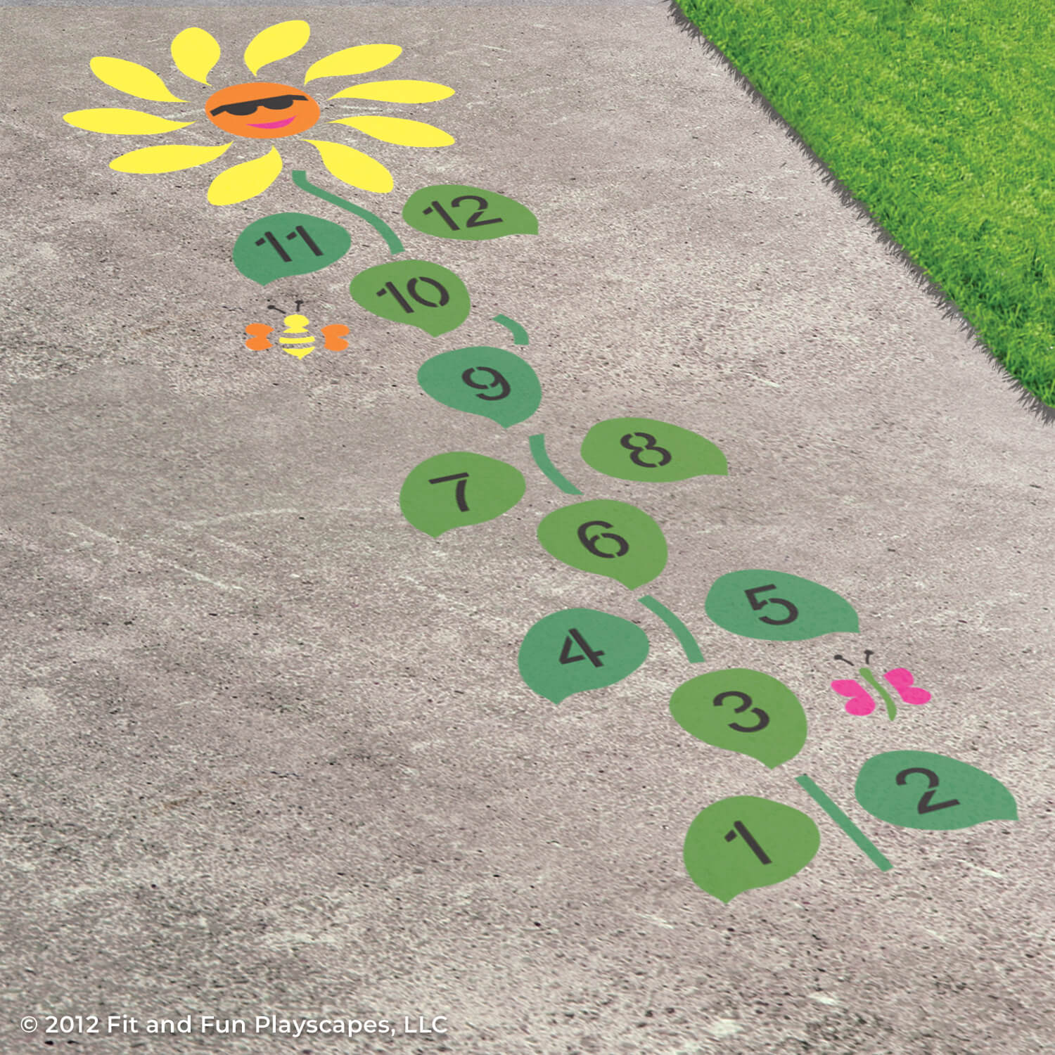 Nature Motor Sensory Path Reusable Playground Stencil Package