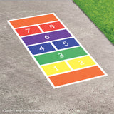 Deluxe Hopscotch Reusable Playground Stencil