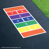 Deluxe Hopscotch Reusable Playground Stencil