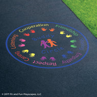 Buddy Circle™ Reusable Playground Stencil