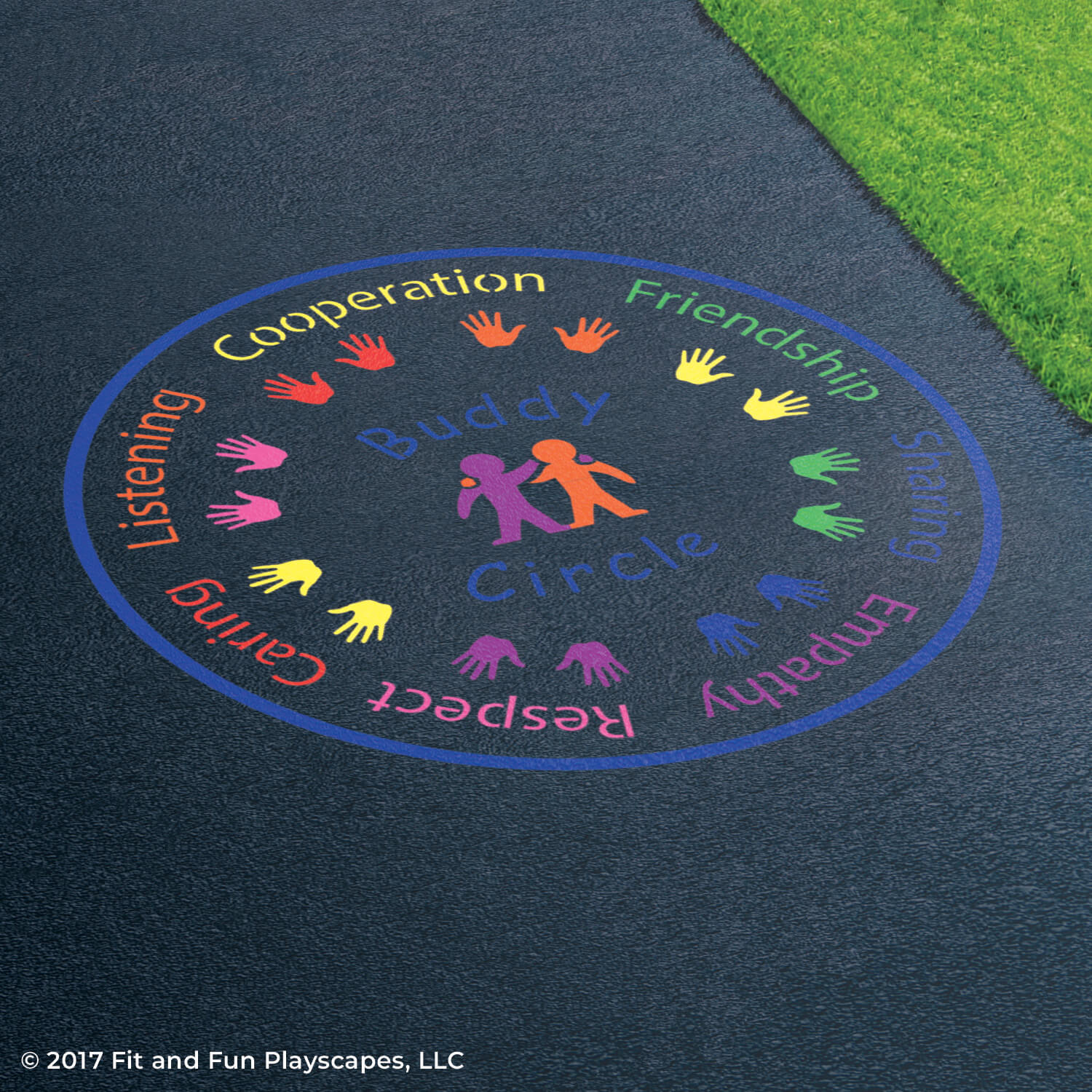Buddy Circle™ Reusable Playground Stencil