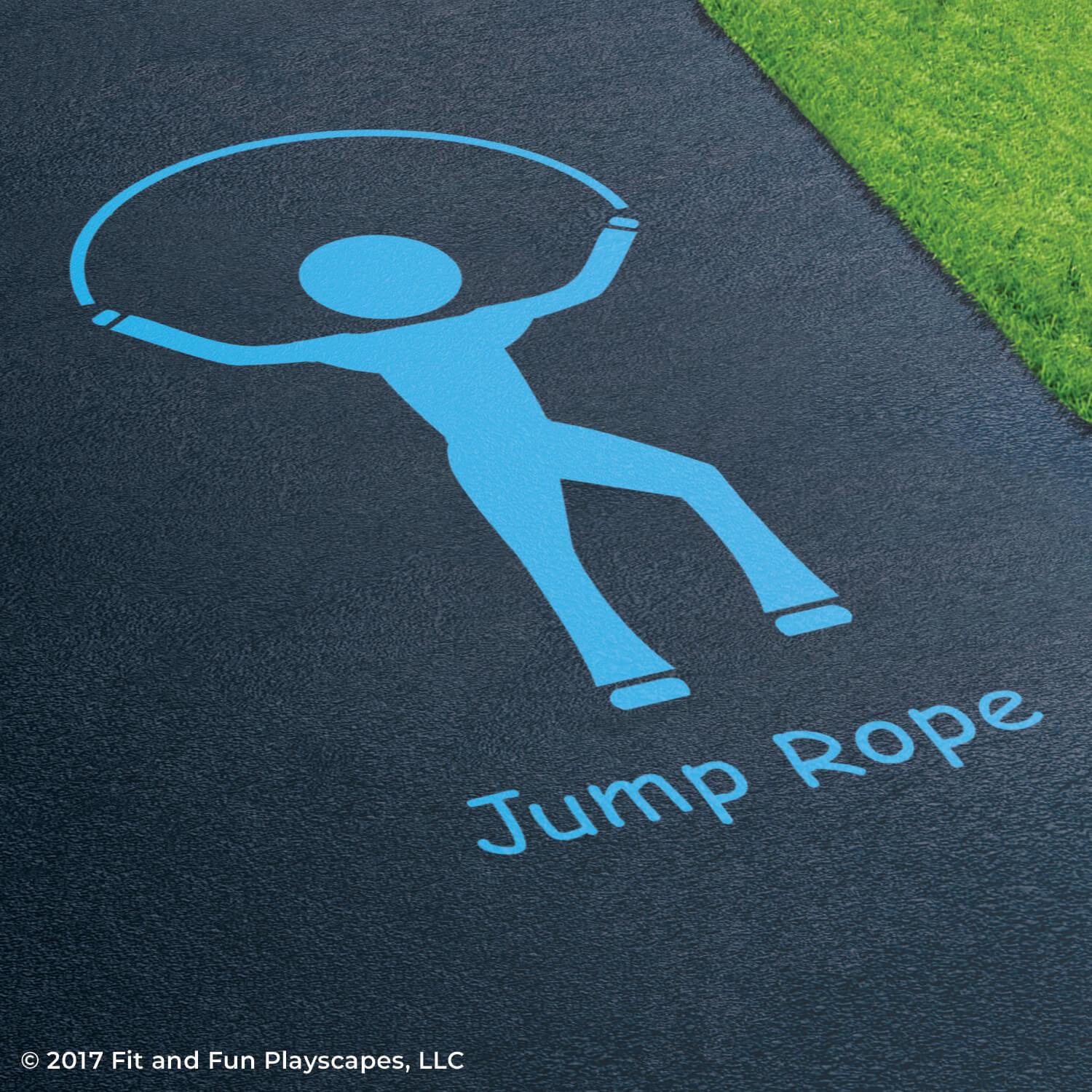 Jump Rope Reusable Stencil