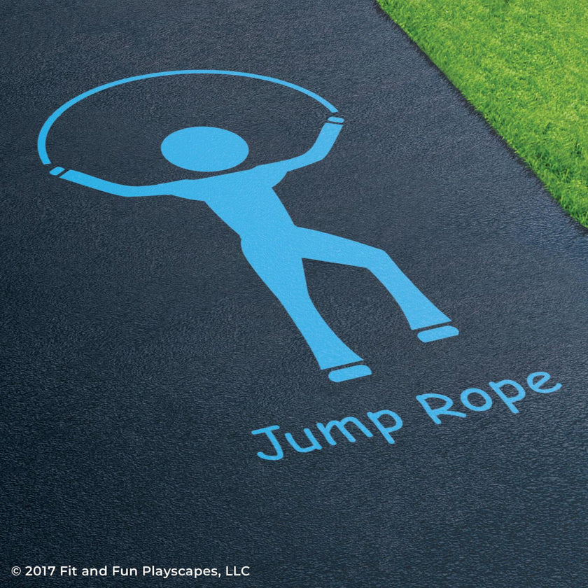Jump Rope Reusable Stencil
