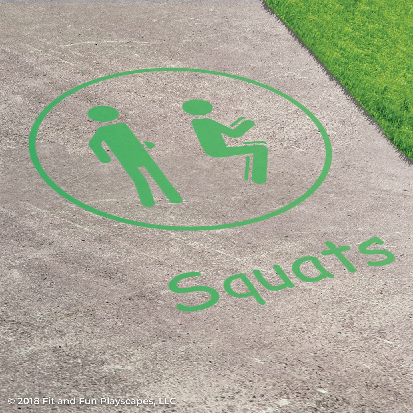 Nature Motor Sensory Path Reusable Playground Stencil Package