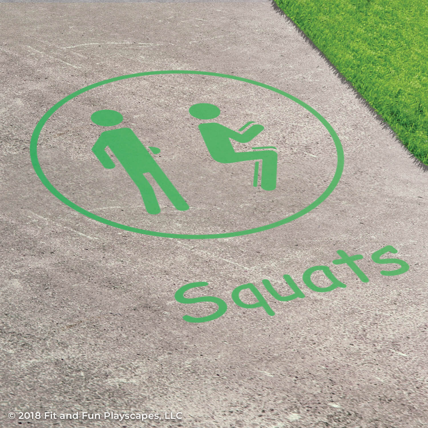 Nature Motor Sensory Path Reusable Playground Stencil Package