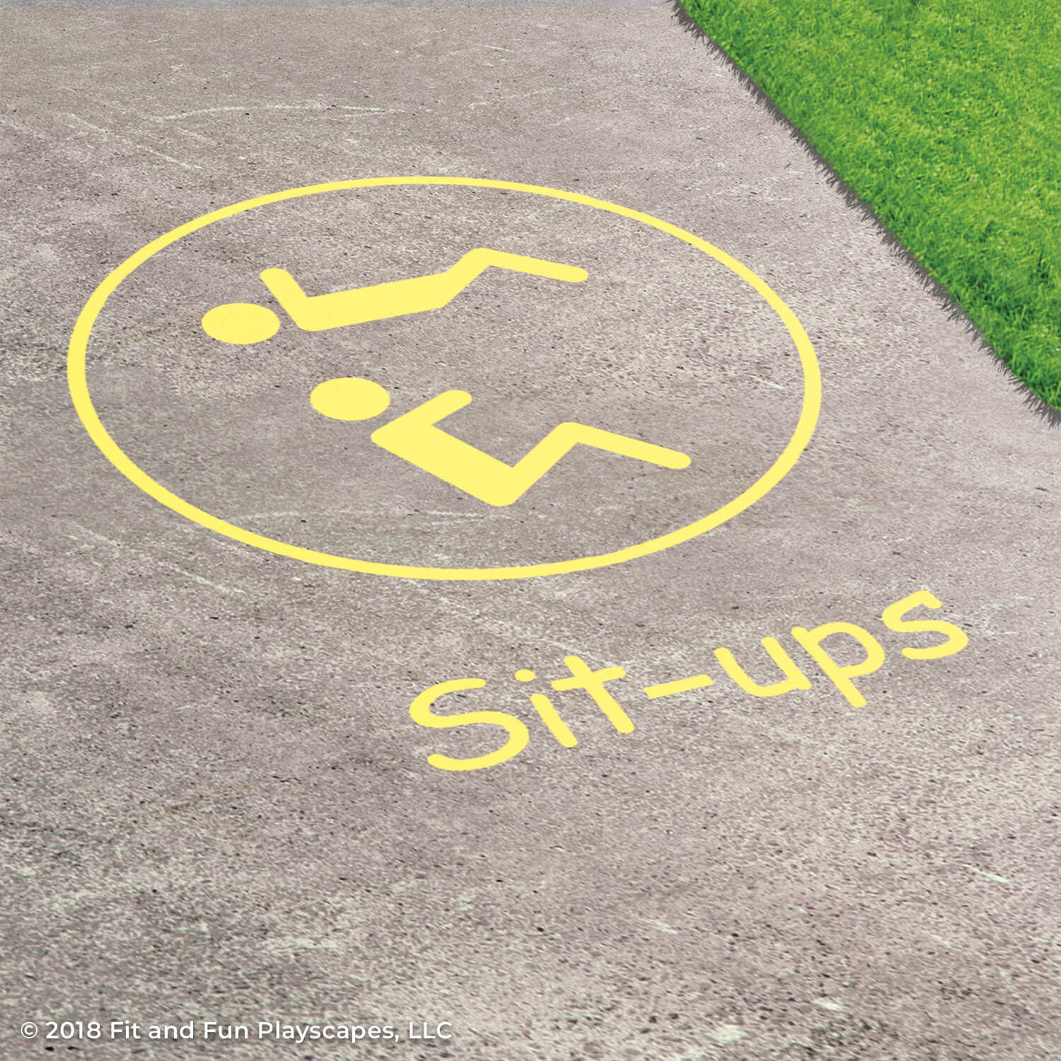 Wellness Stations Reusable Playground Stencil Package