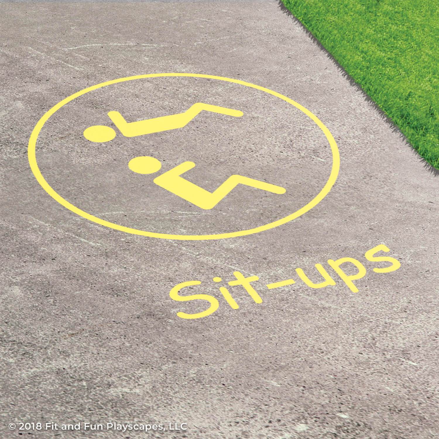 Sit-ups Reusable Stencils