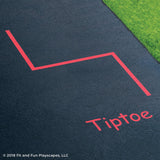 Tiptoe Reusable Playground Stencil
