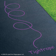 Tightrope Loop Reusable Playground Stencil