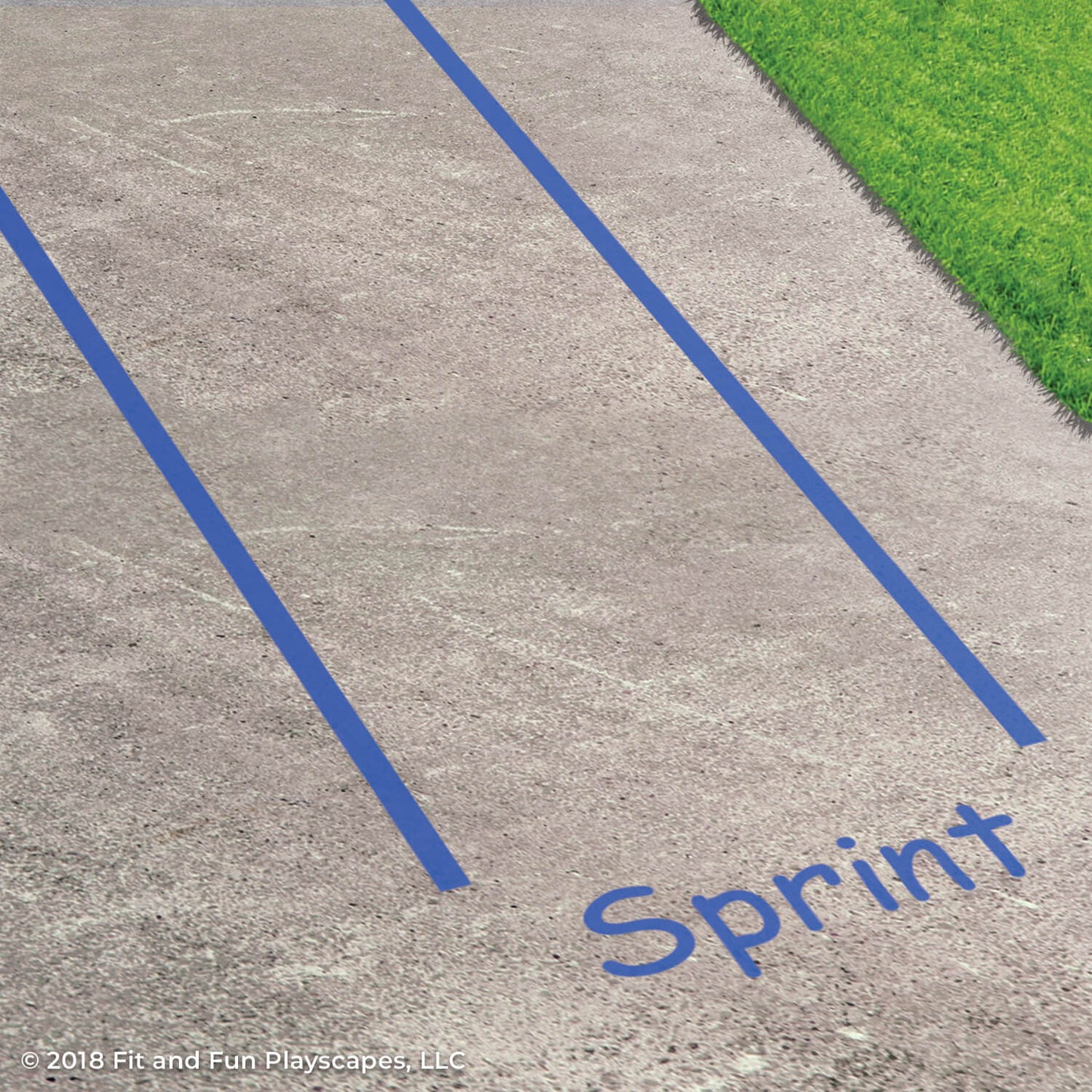Fitness Activity Circuit Reusable Playground Stencil Package