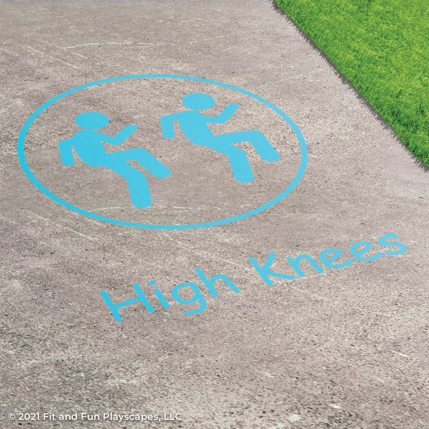 Fitness Activity Circuit Reusable Playground Stencil Package