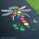 Skipadee The Dragonfly Hopscotch® Reusable Stencil